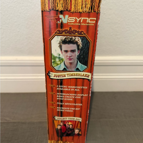 NSYNC Justin Timberlake Collectible Marionette Doll In Box Not Opened - Picture 3 of 11